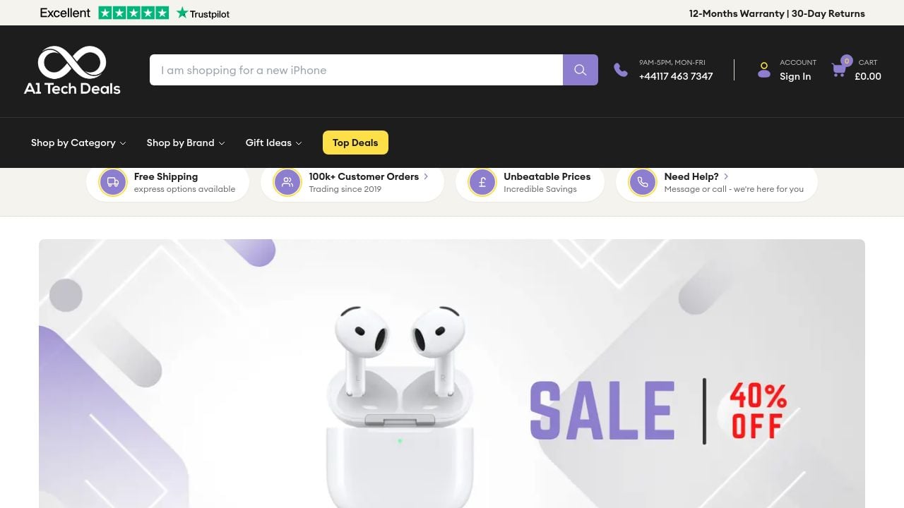 Screenshot of Clicka1-techdeals.com