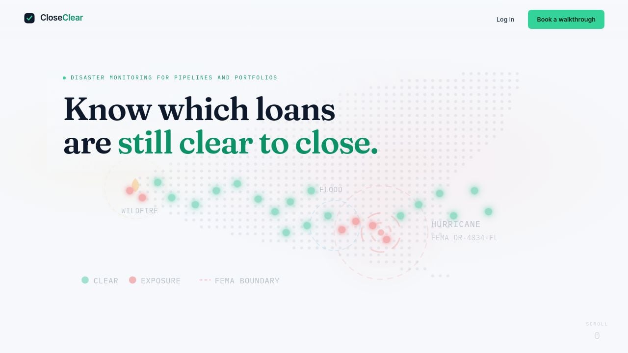 Screenshot of Closeclear.ai