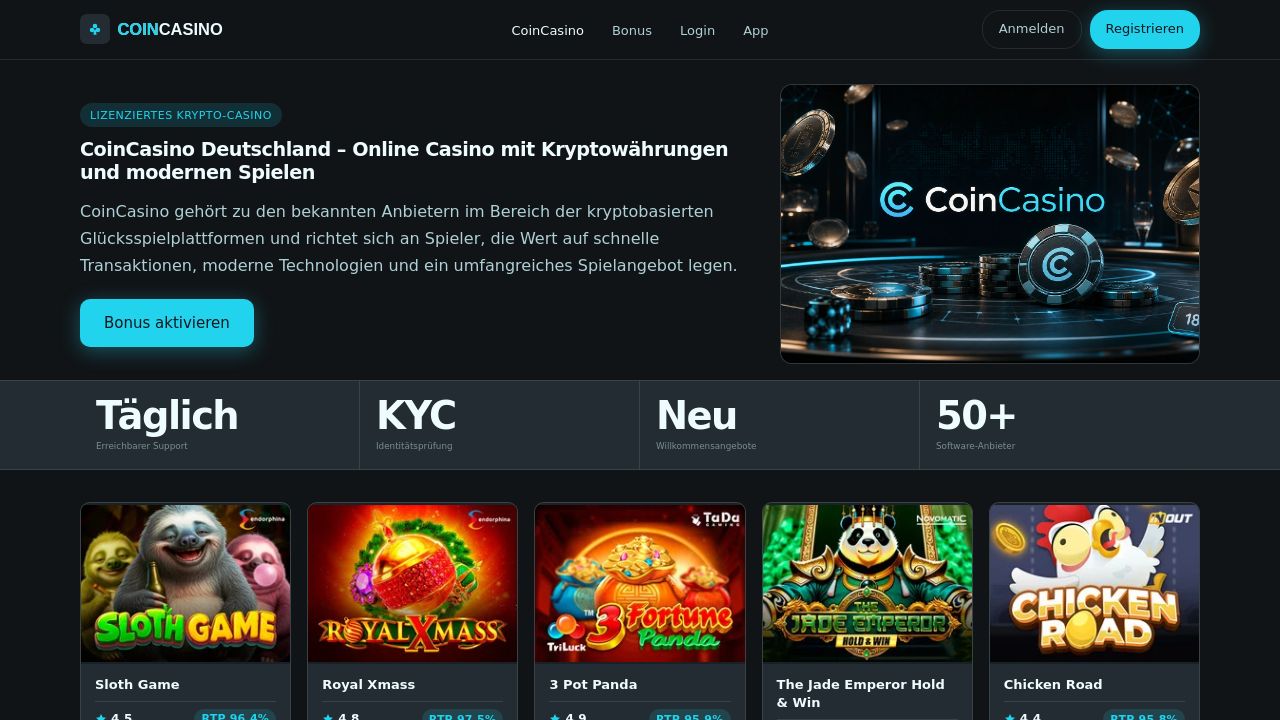 Screenshot of Coin-casino-de.com