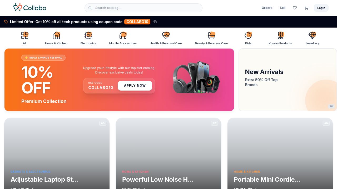 Screenshot of Collabo.co.in