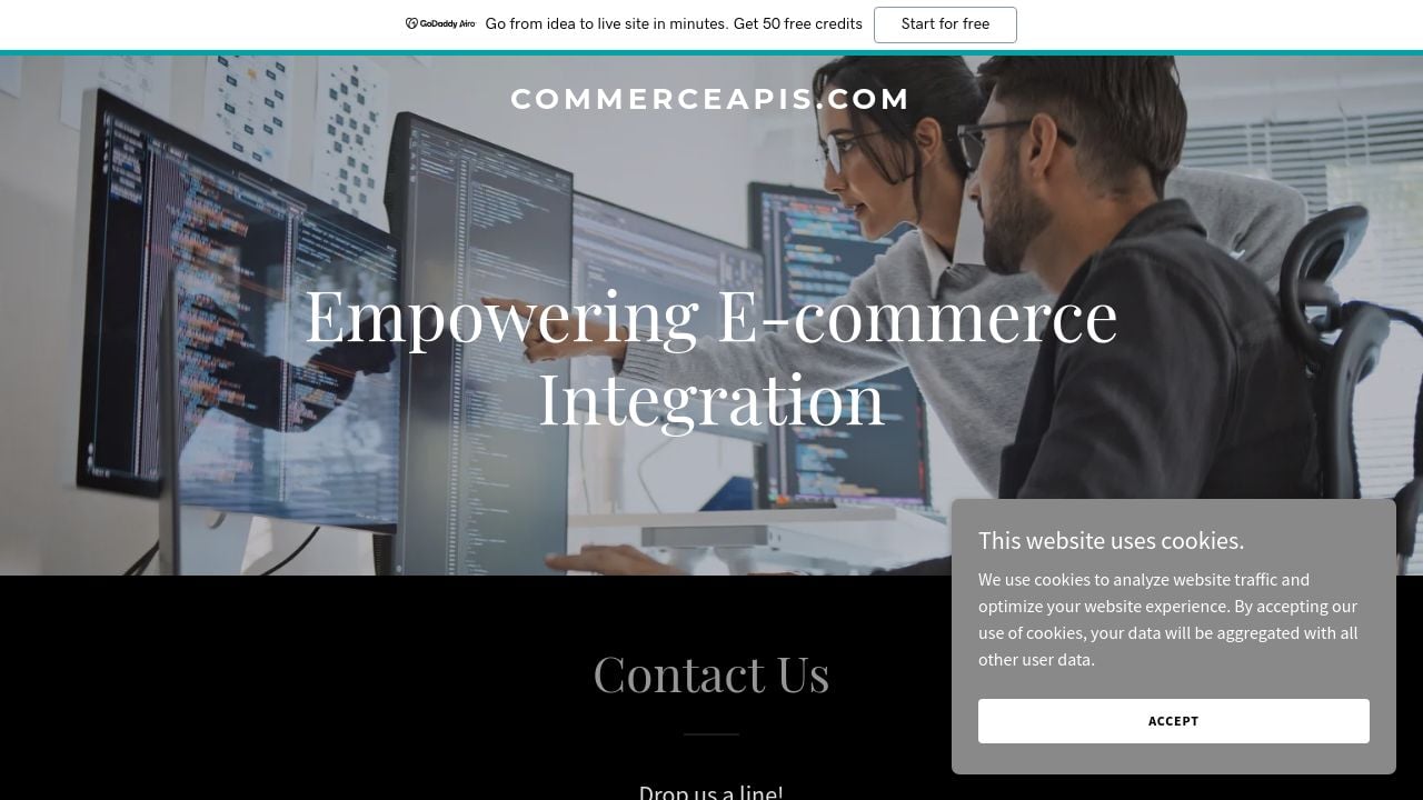 Screenshot of Commerceapis.com