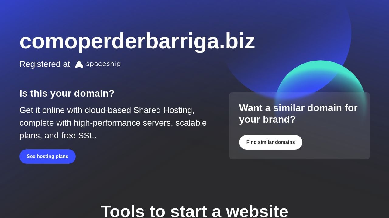 Screenshot of Comoperderbarriga.biz