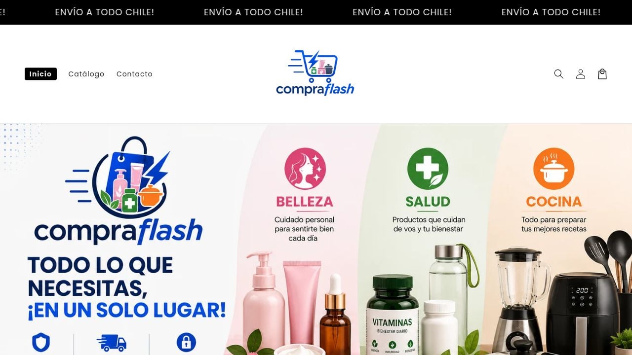 Screenshot of Compraflashchile.net