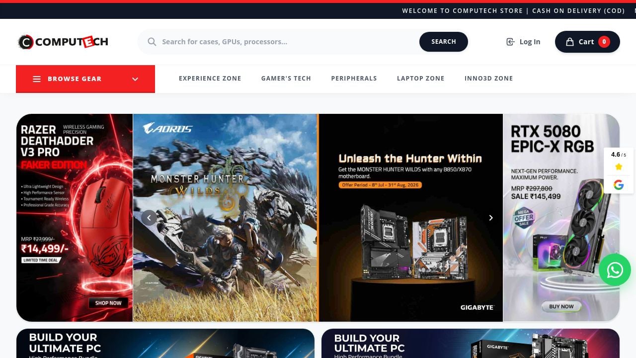 Screenshot of Computechstore.in