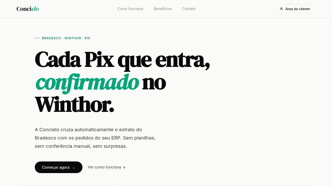 Screenshot of Concielo.com.br