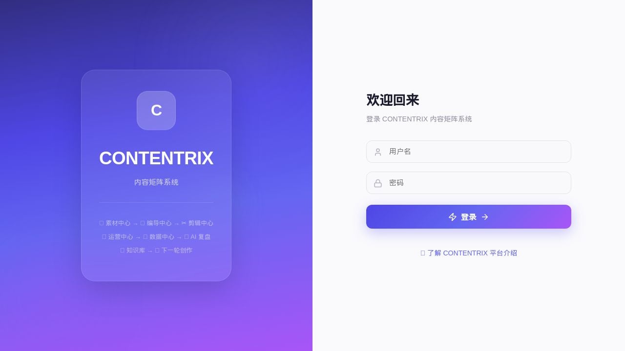 Screenshot of Contentrix.xyz