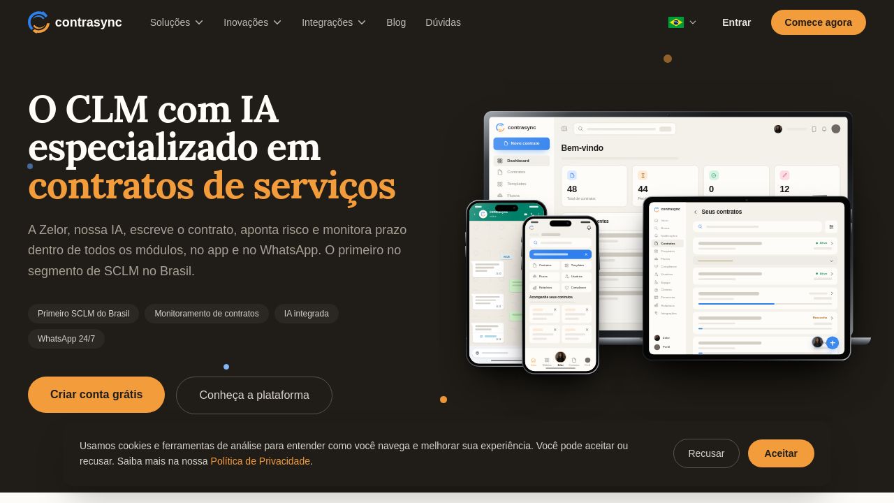 Screenshot of Contrasync.dev
