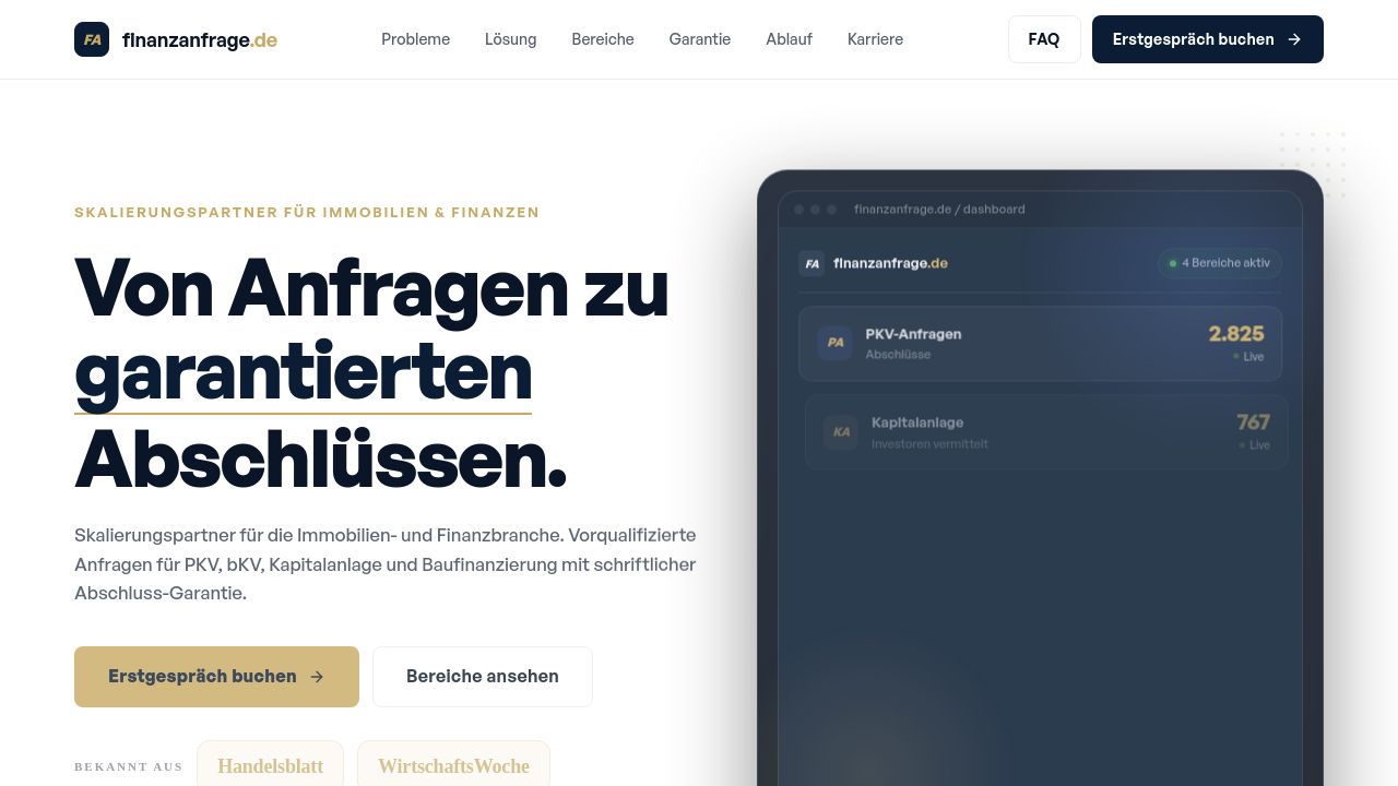 Screenshot of Conversionanfragen.de