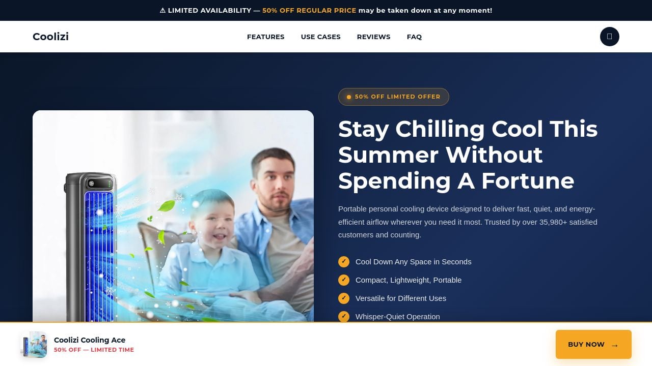 Screenshot of Coolizi.com
