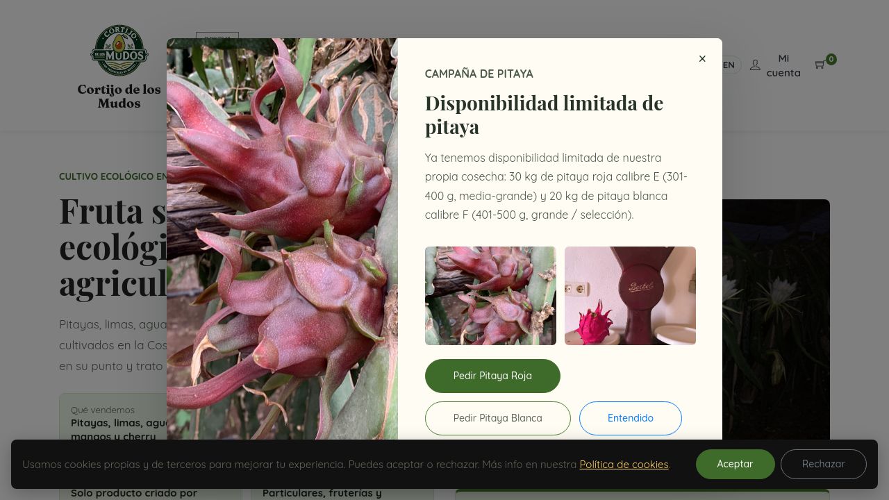 Screenshot of Cortijodelosmudos.com
