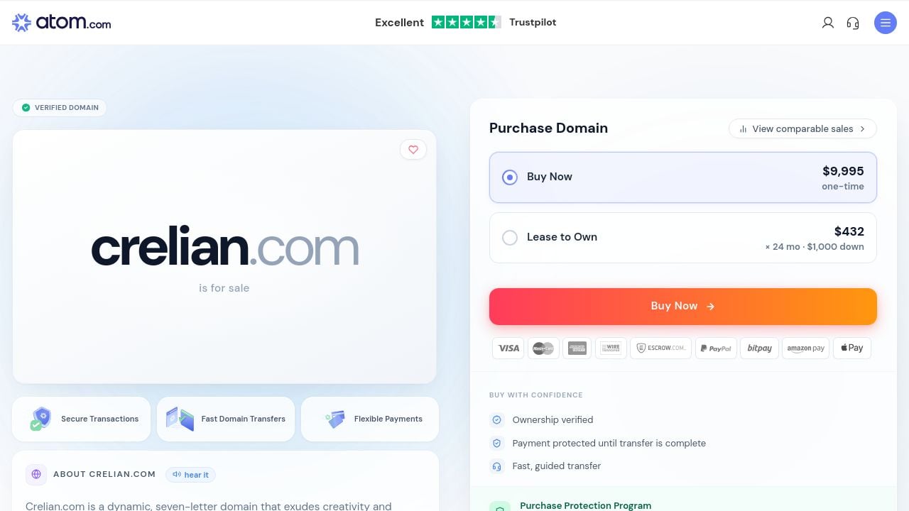 Screenshot of Crelian.com
