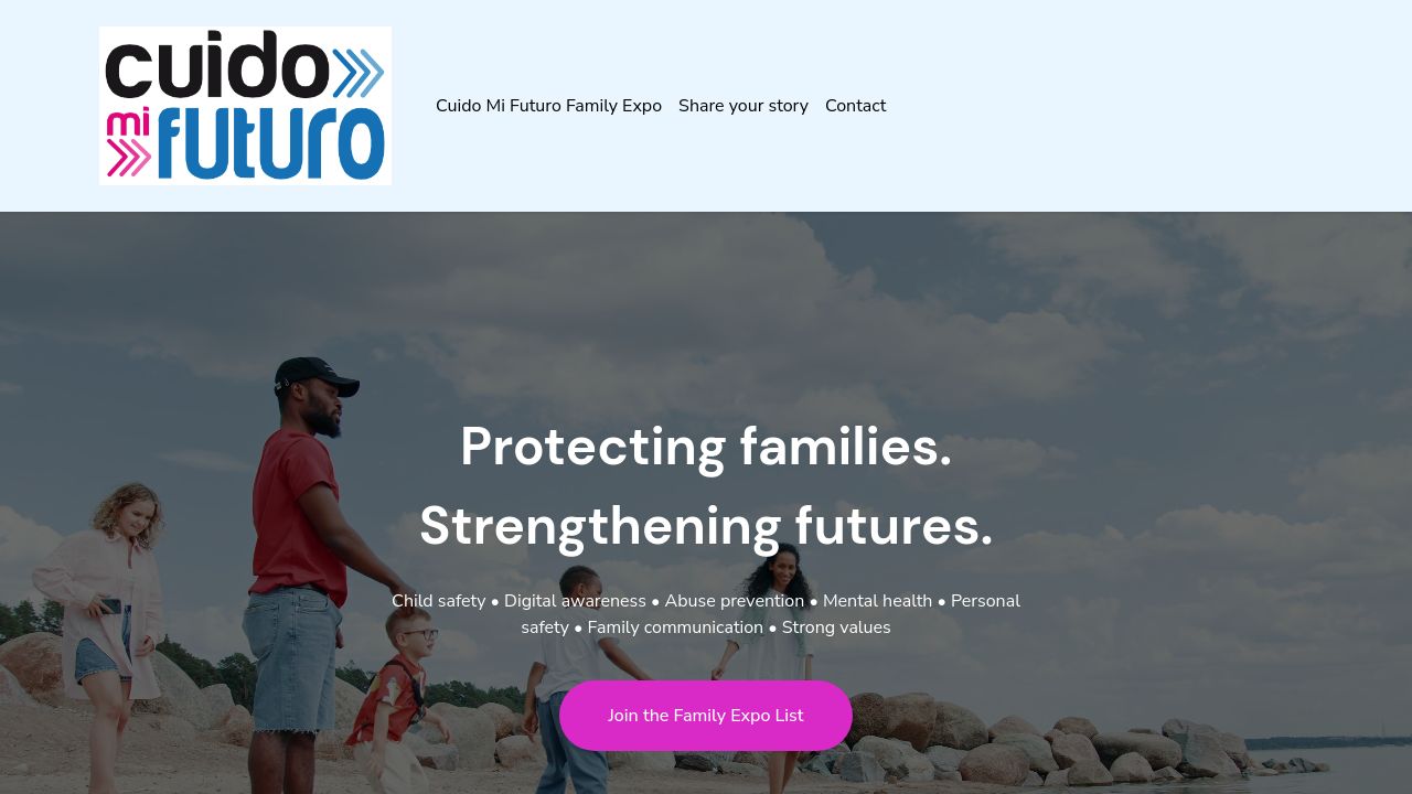 Screenshot of Cuidomifuturo.org
