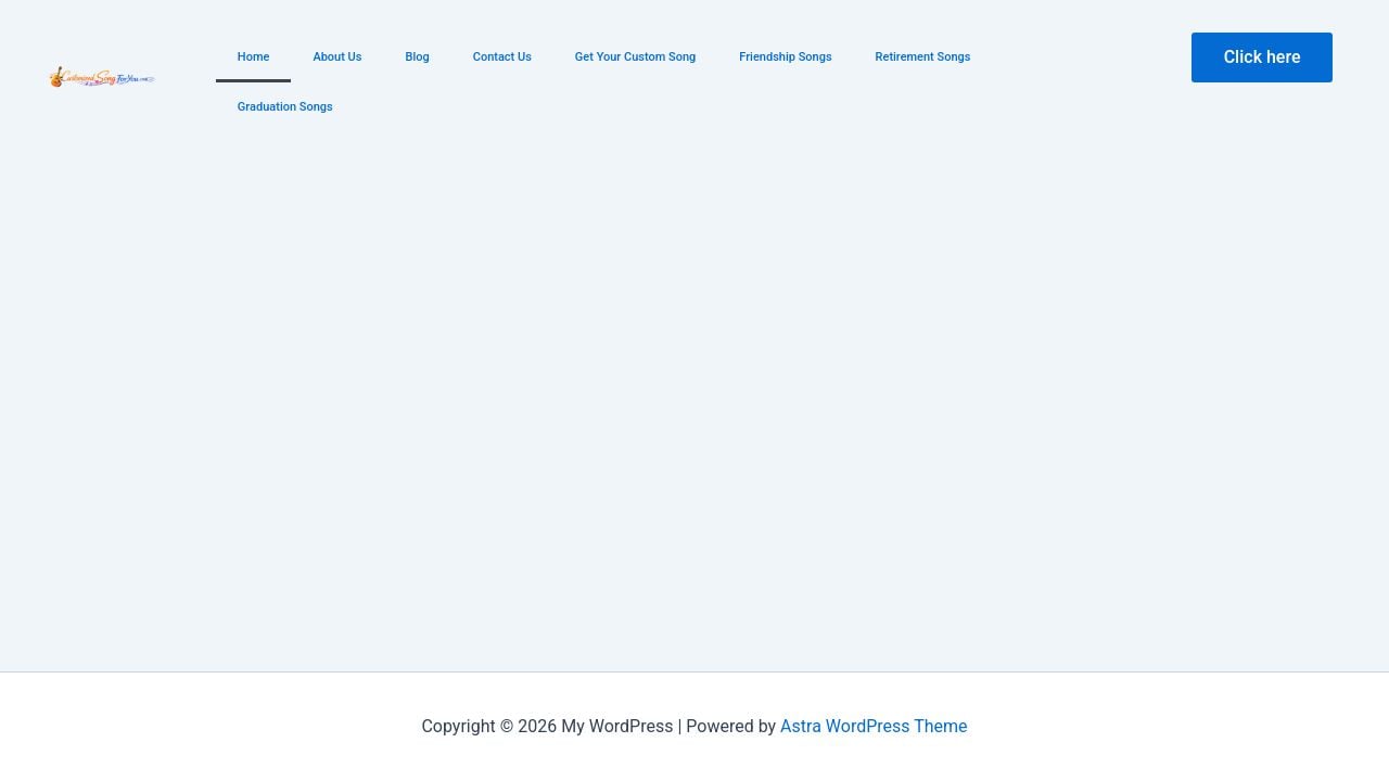 Screenshot of Customizedsongforyou.com