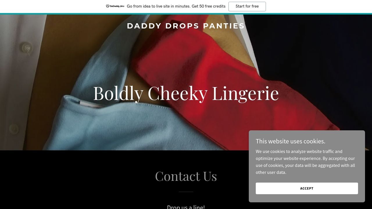 Screenshot of Daddydropspanties.com
