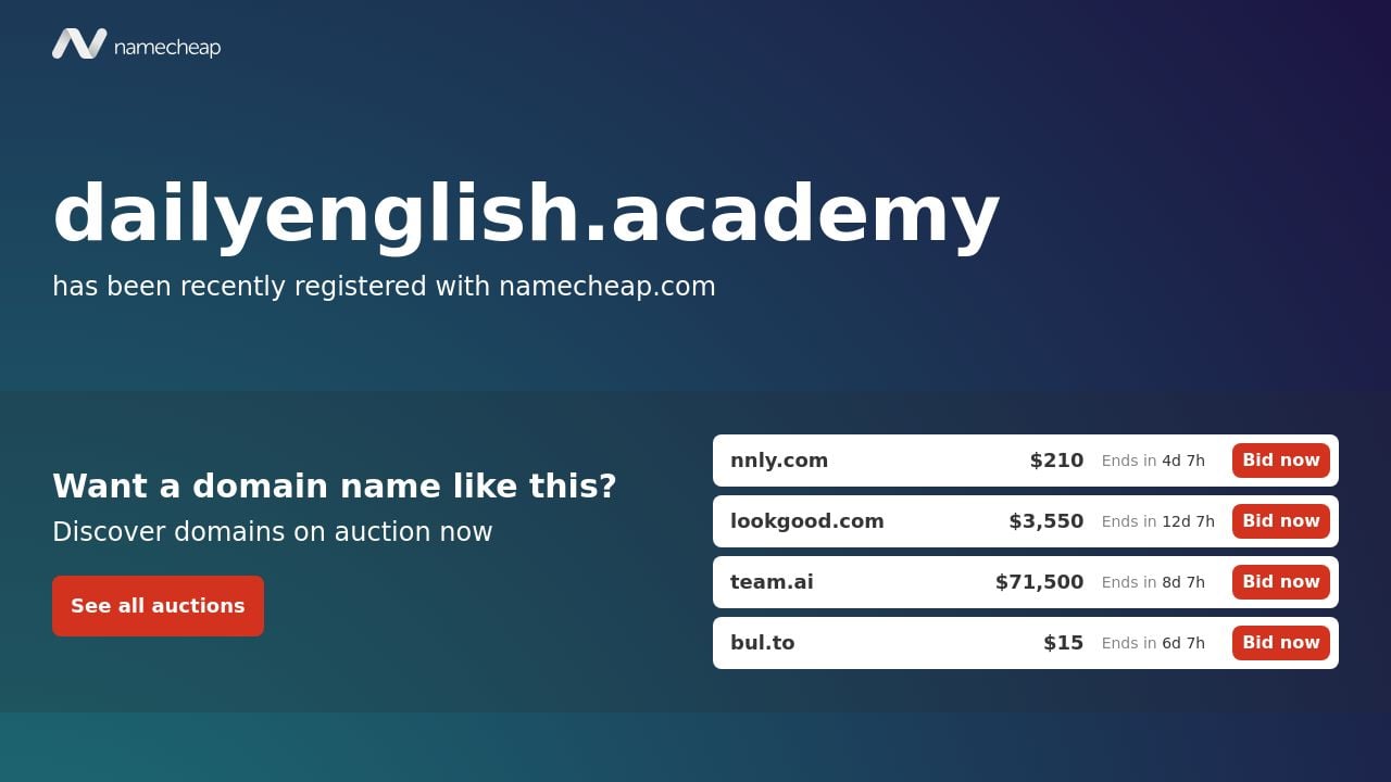 Screenshot of Dailyenglish.academy