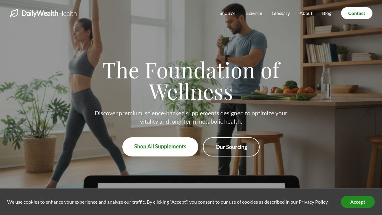 Screenshot of Dailywealthhealth.com