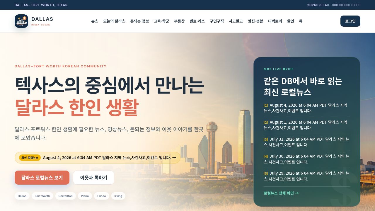 Screenshot of Dallasinusa.com