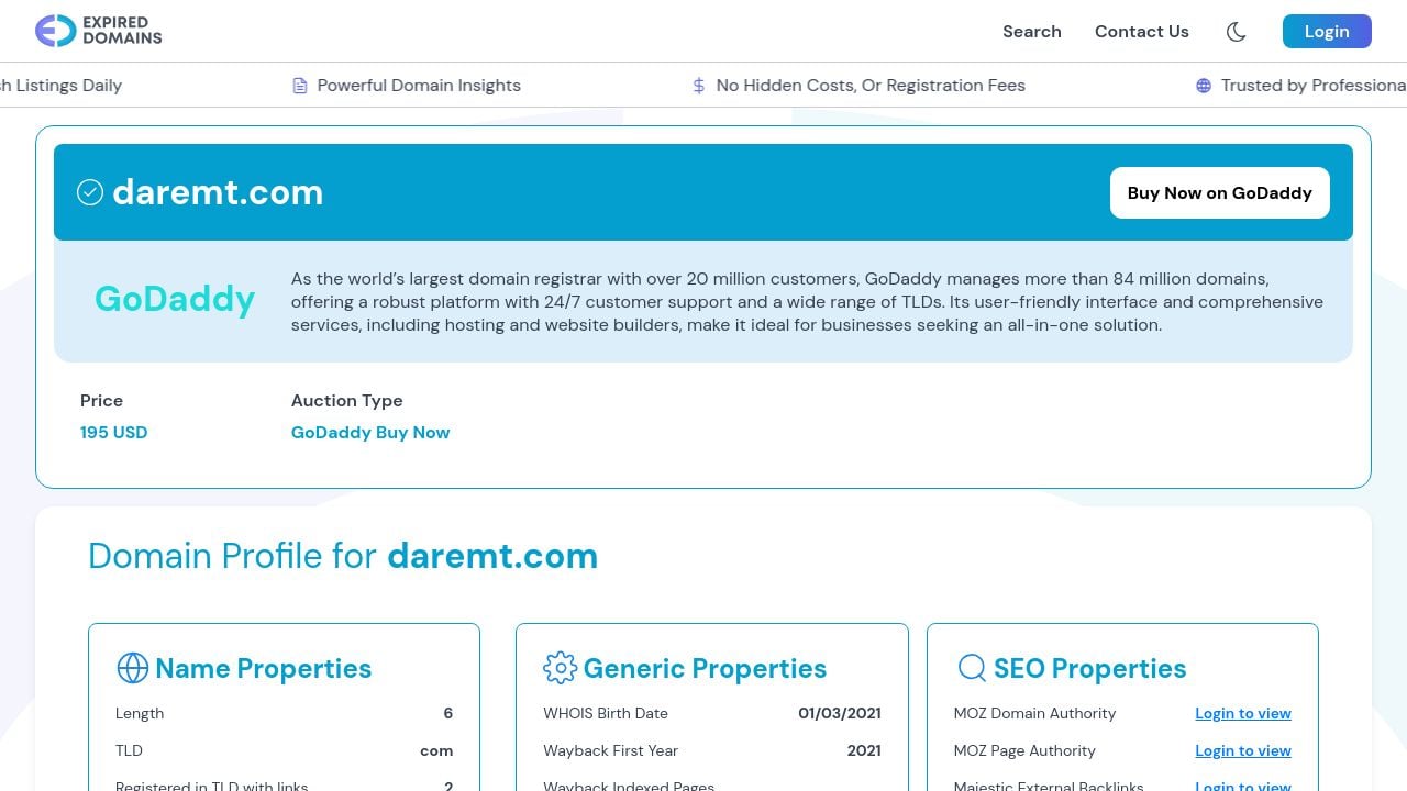 Screenshot of Daremt.com