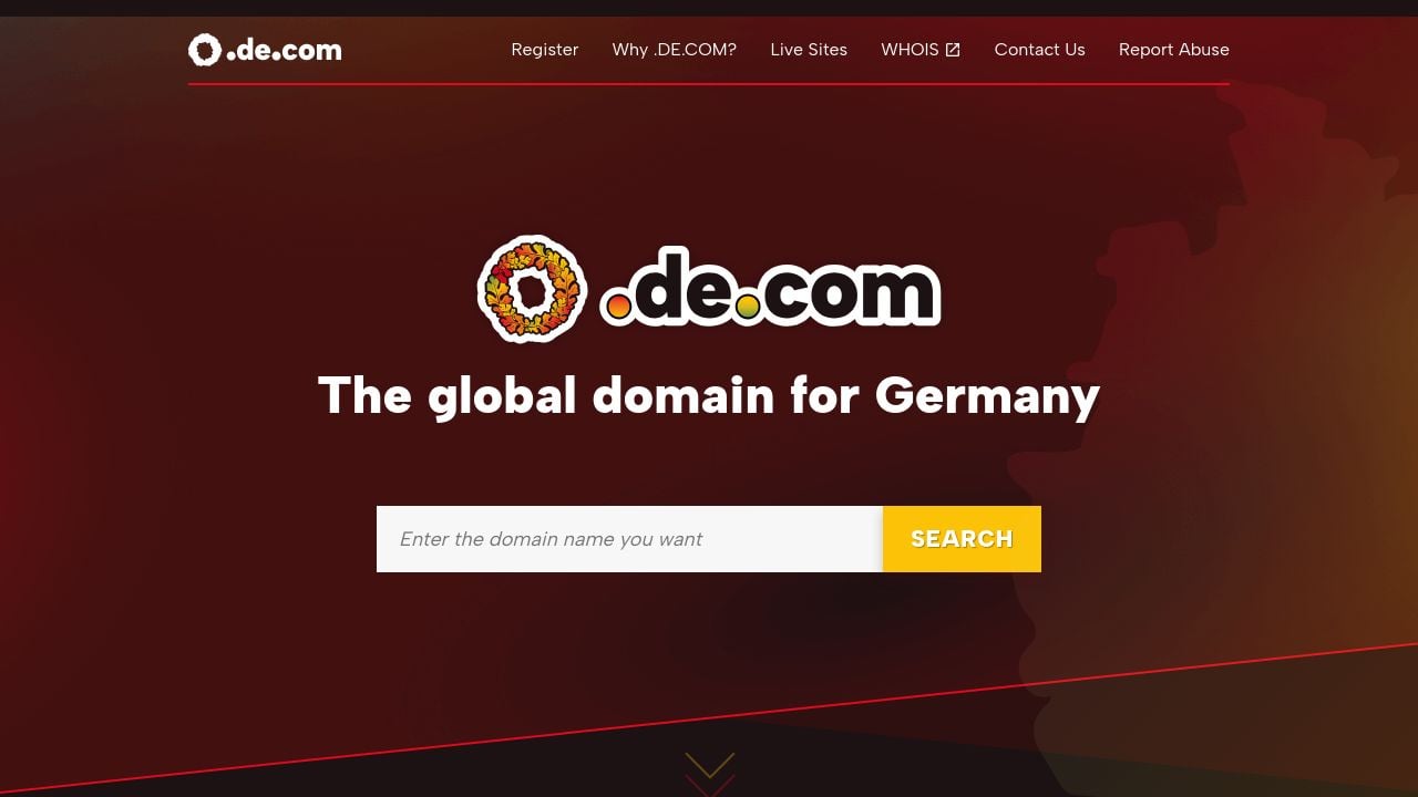 Screenshot of De.com