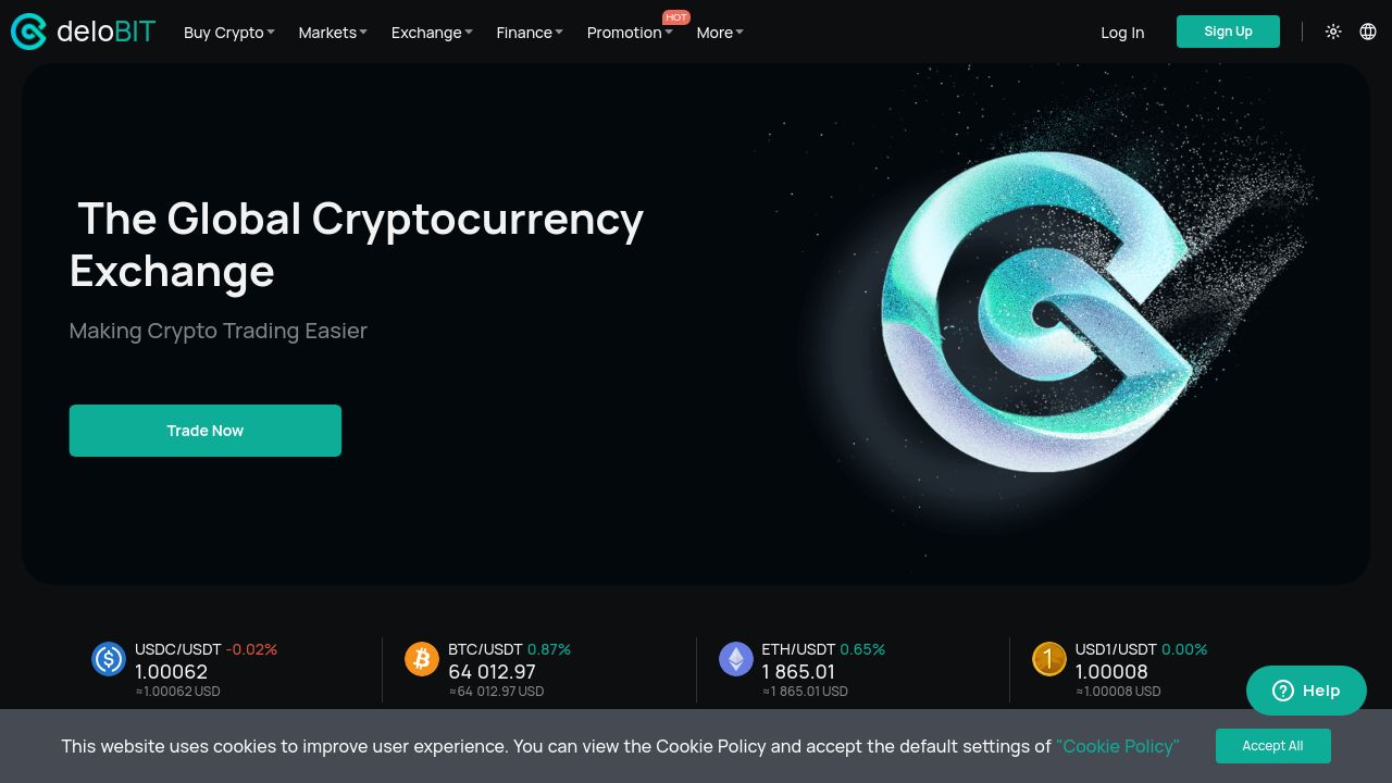 Screenshot of Delobit.com