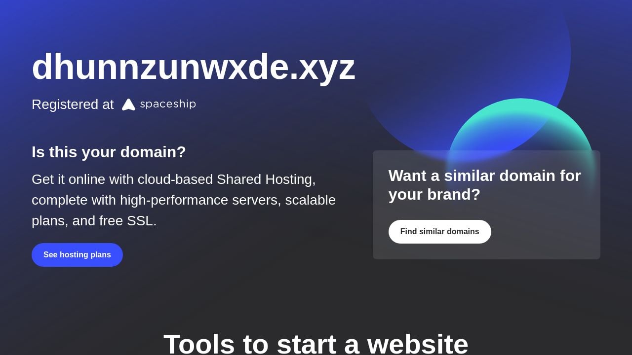 Screenshot of Dhunnzunwxde.xyz