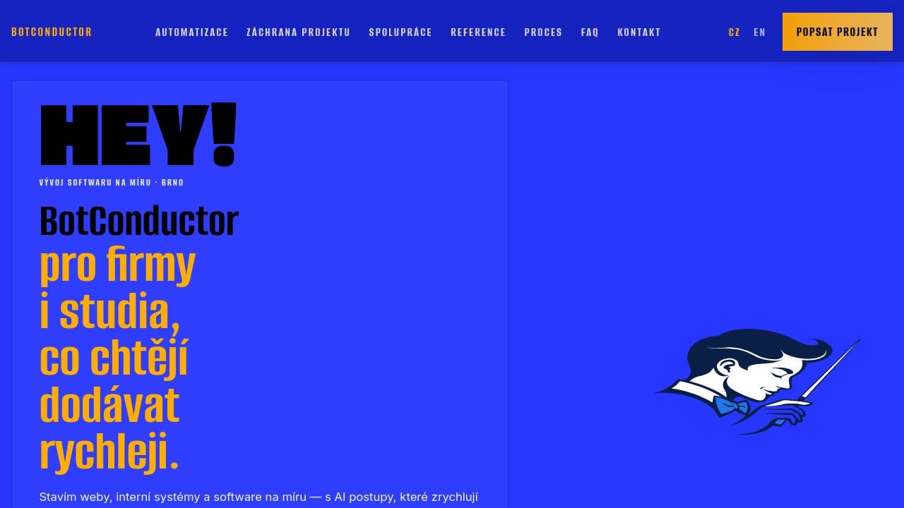 Screenshot of Dirigentrobotu.cz