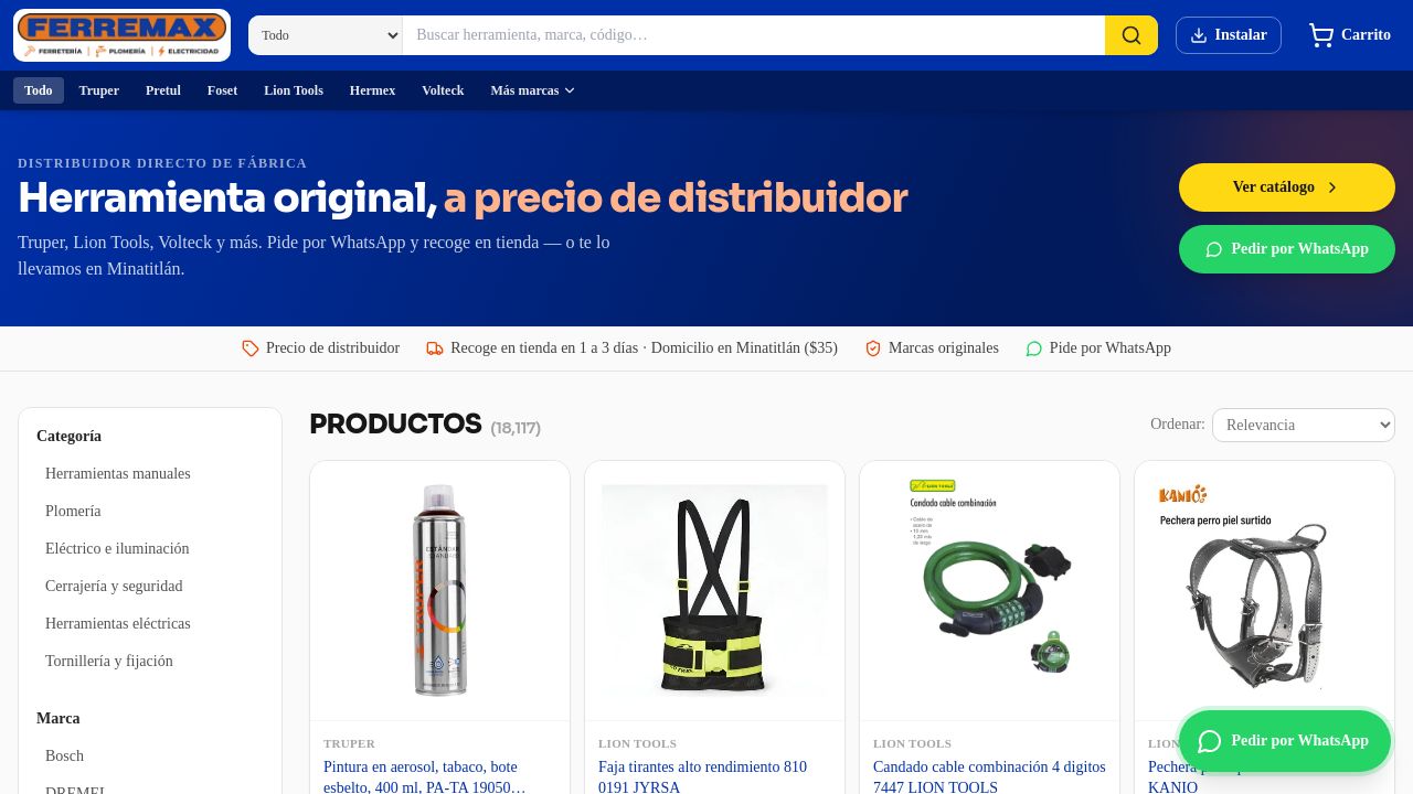 Screenshot of Distribuidoramax.com.mx