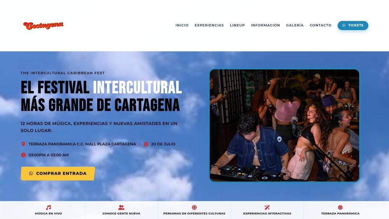 Screenshot of Djcostcolombia.com