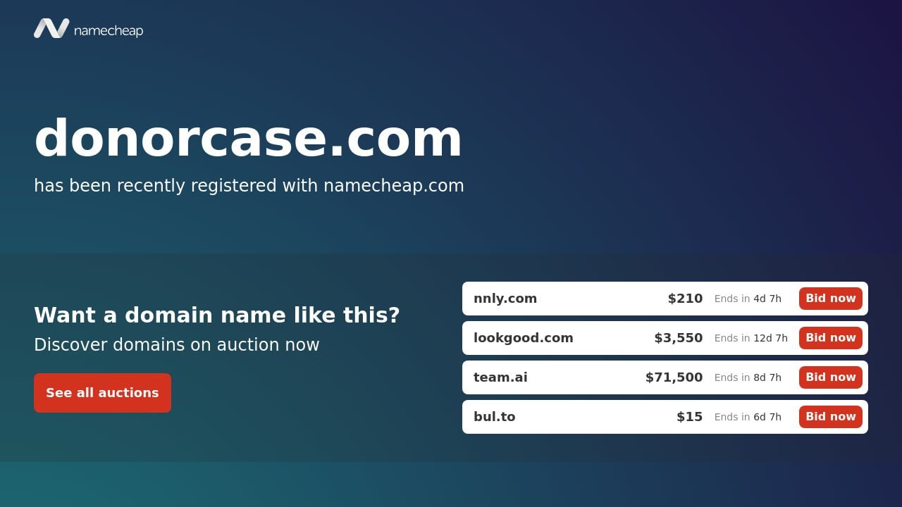 Screenshot of Donorcase.com
