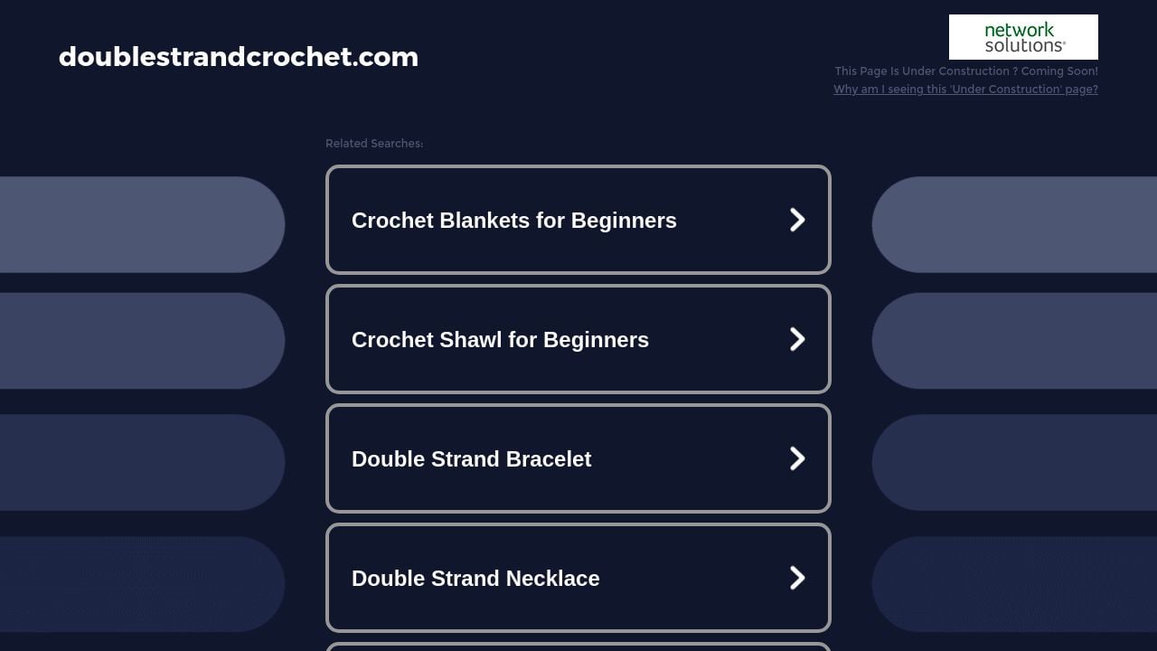 Screenshot of Doublestrandcrochet.com