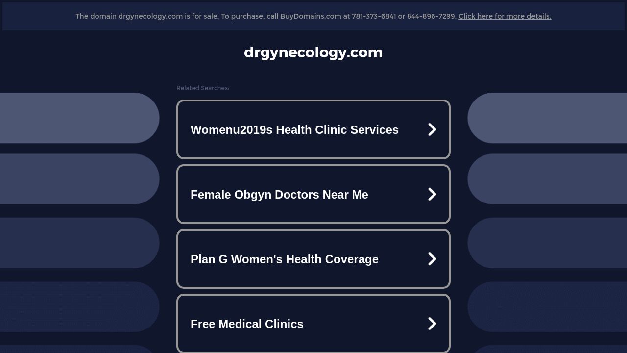 Screenshot of Drgynecology.com
