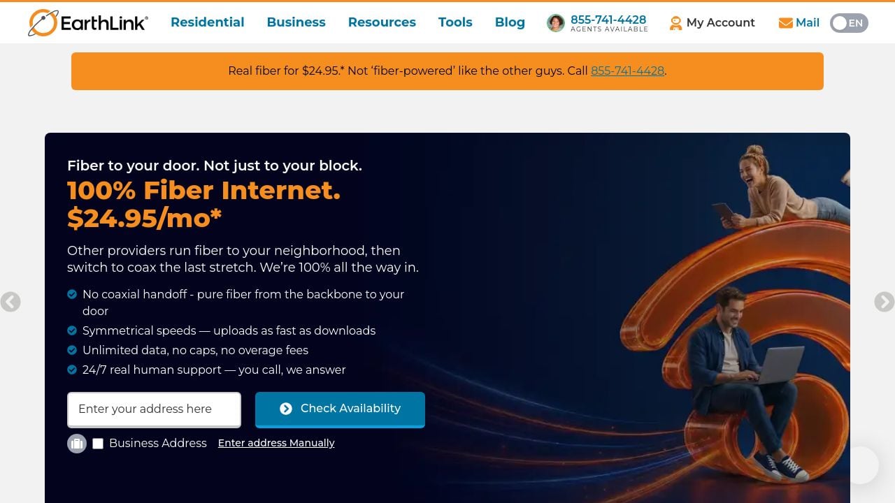 Screenshot of Earthlink.net