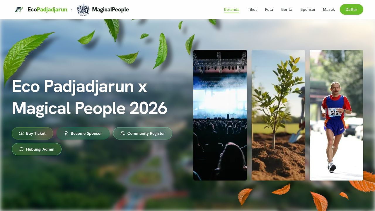 Screenshot of Ecopadjadjarun.com