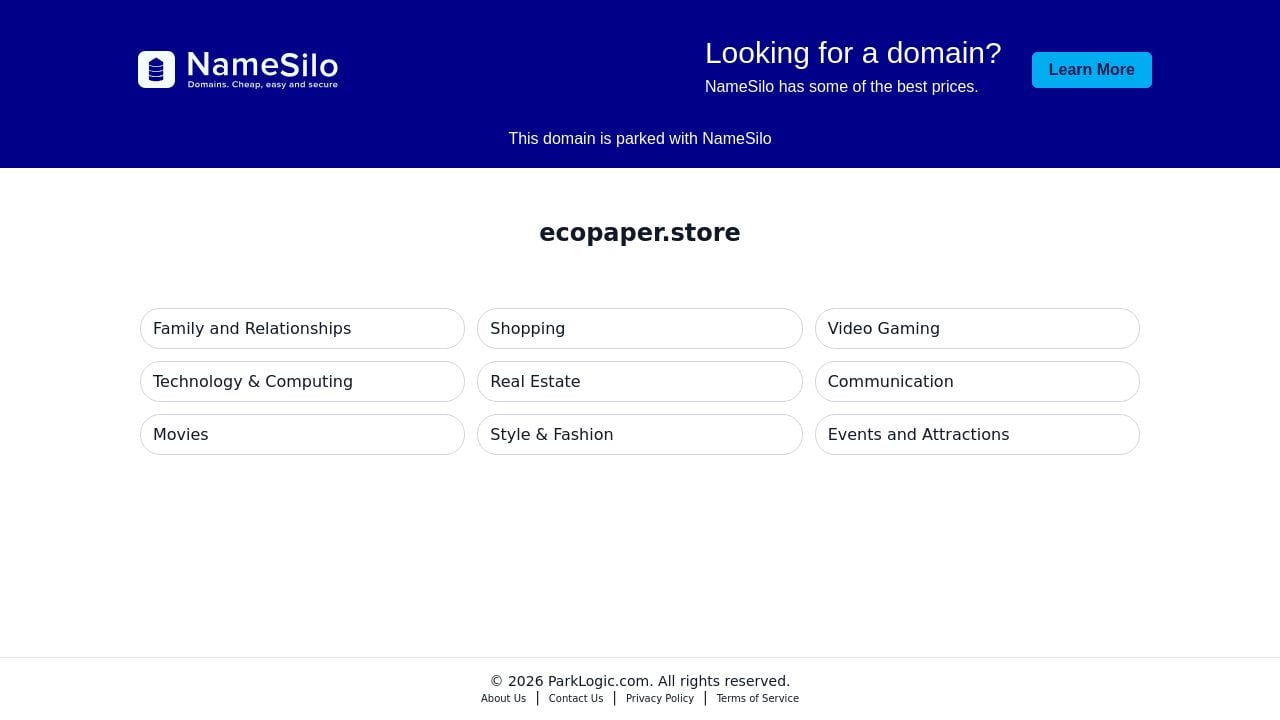 Screenshot of Ecopaper.store
