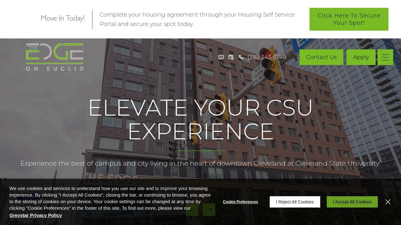Screenshot of Edgecsu.com