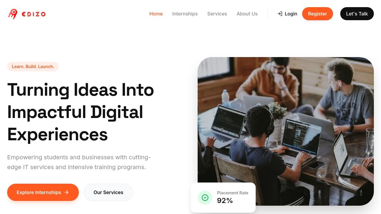 Screenshot of Edizo.co.in