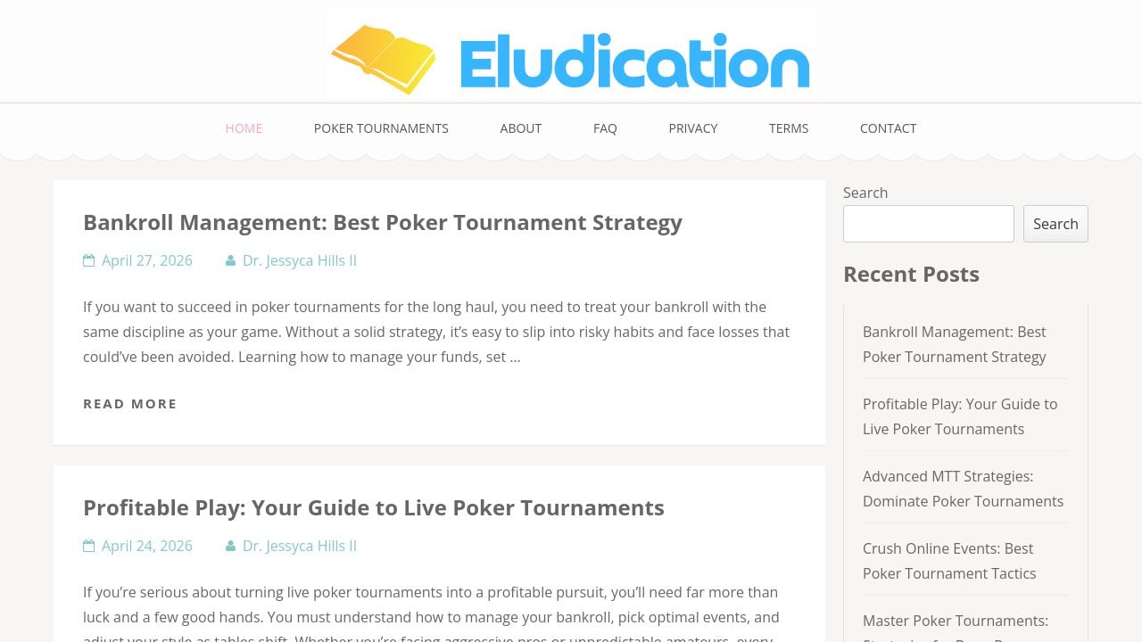 Screenshot of Eludication.org