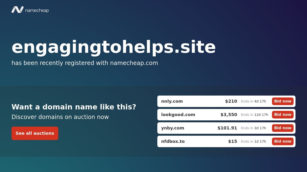 Screenshot of Engagingtohelps.site