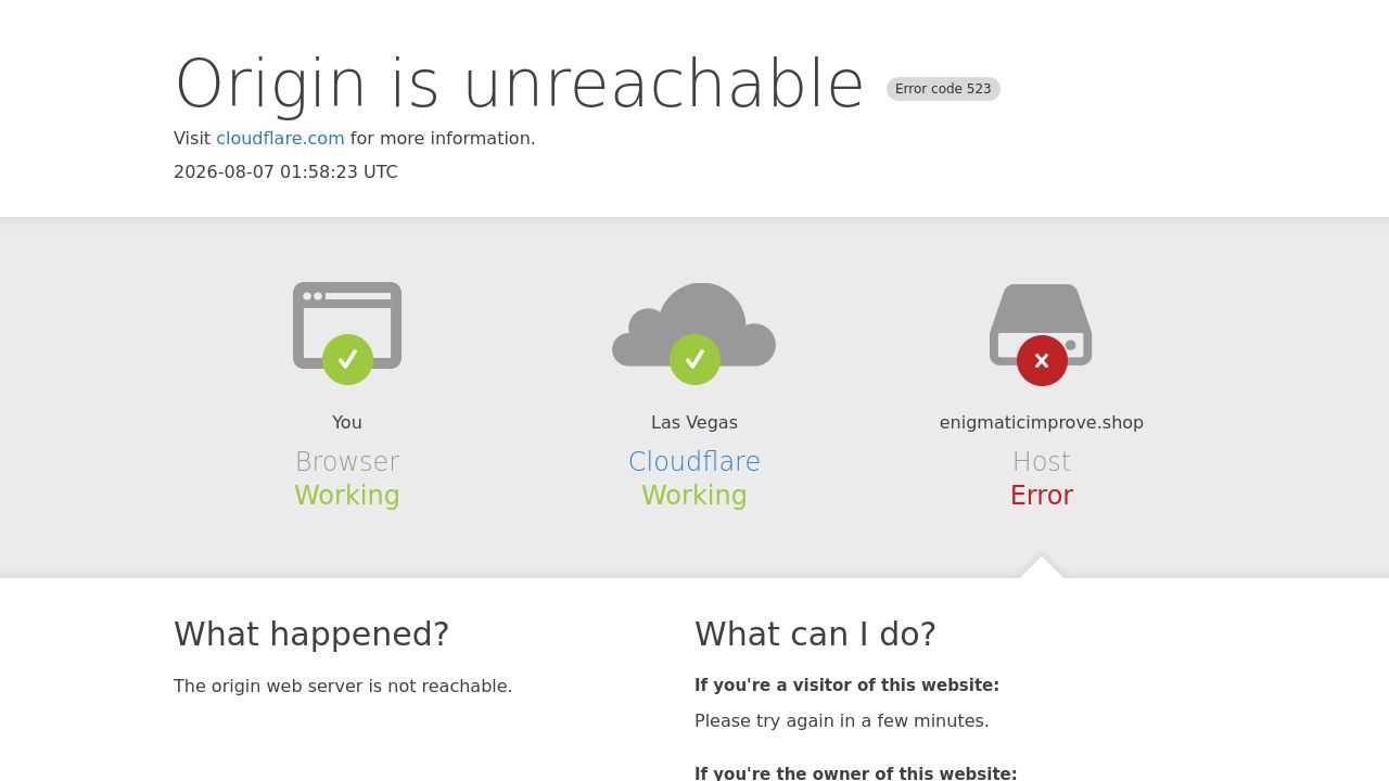 Screenshot of Enigmaticimprove.shop