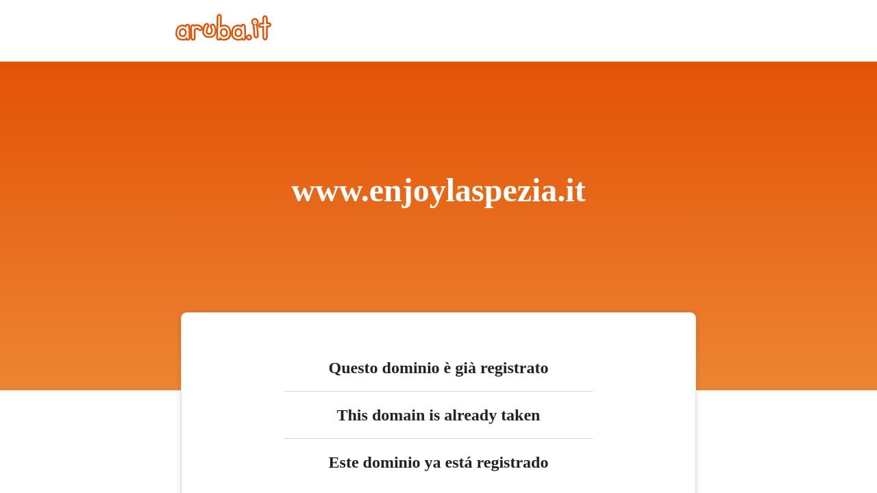 Screenshot of Enjoylaspezia.net