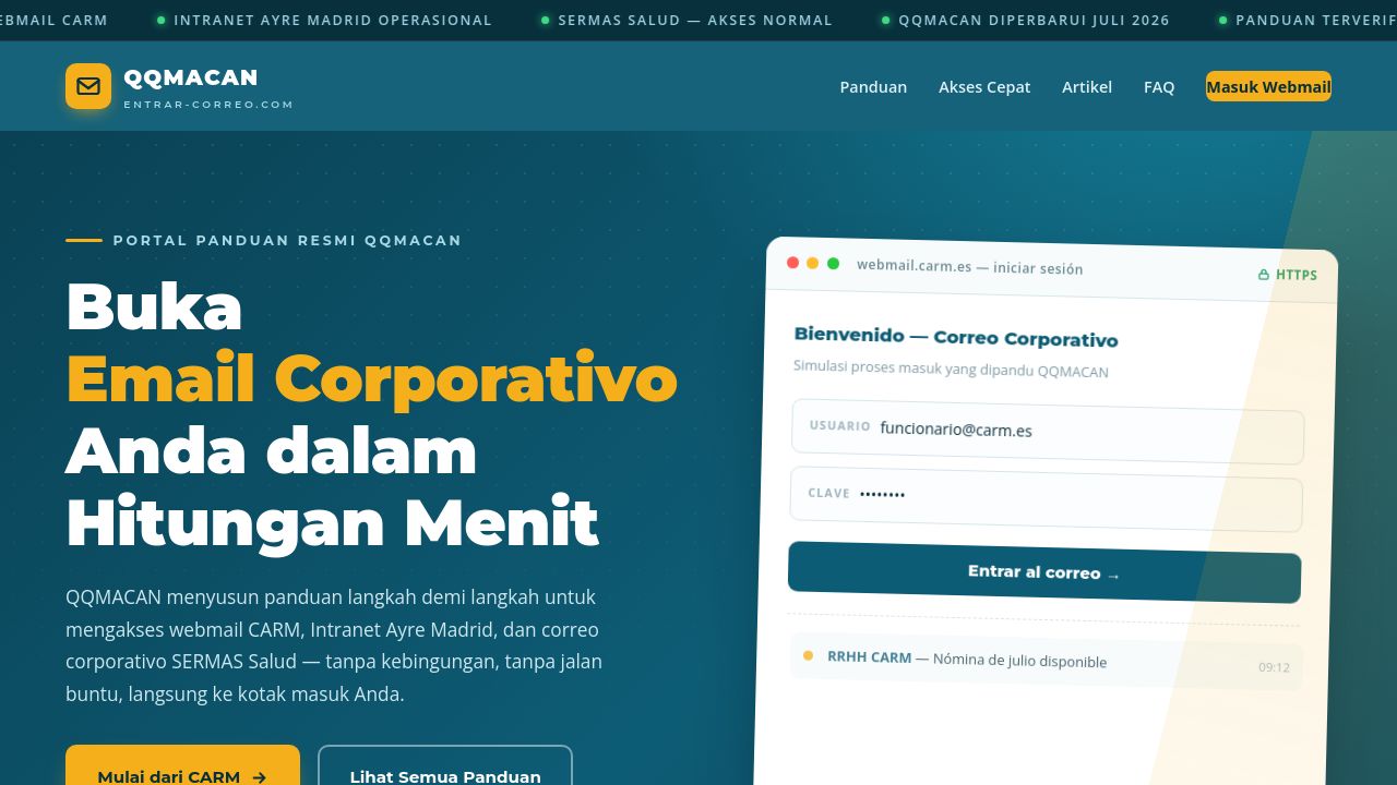 Screenshot of Entrar-correo.com