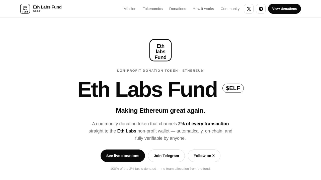 Screenshot of Ethlabsfund.xyz