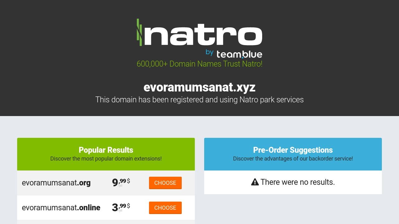 Screenshot of Evoramumsanat.xyz