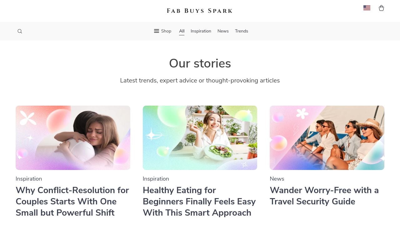 Screenshot of Fabbuysspark.shop