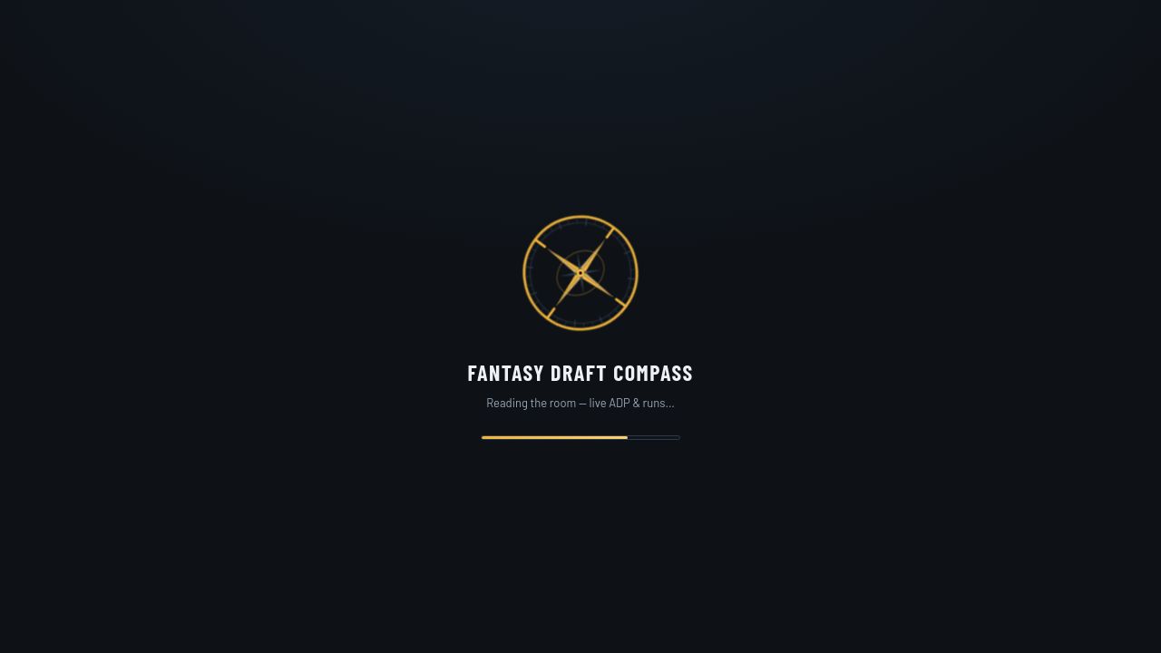 Screenshot of Fantasydraftcompass.com