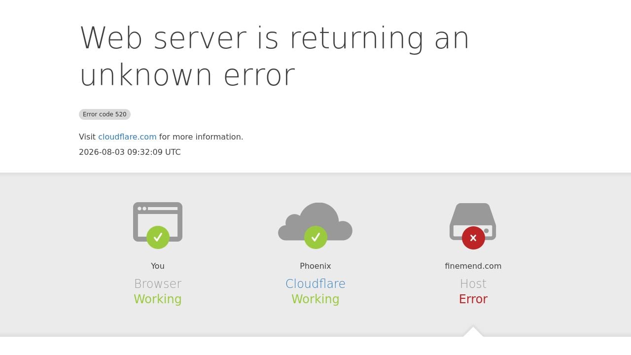 Screenshot of Finemend.com