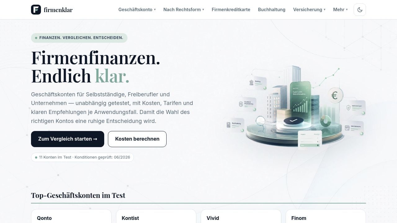 Screenshot of Firmenklar.de