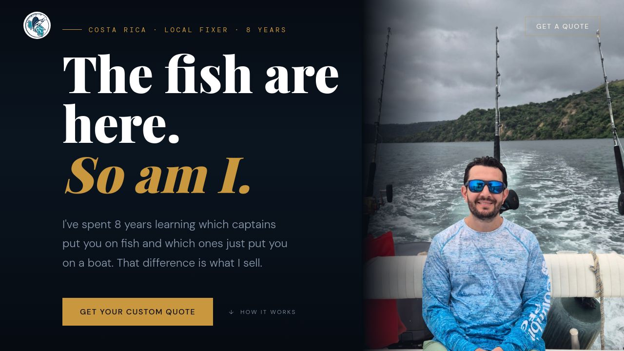 Screenshot of Fishwithseabass.com