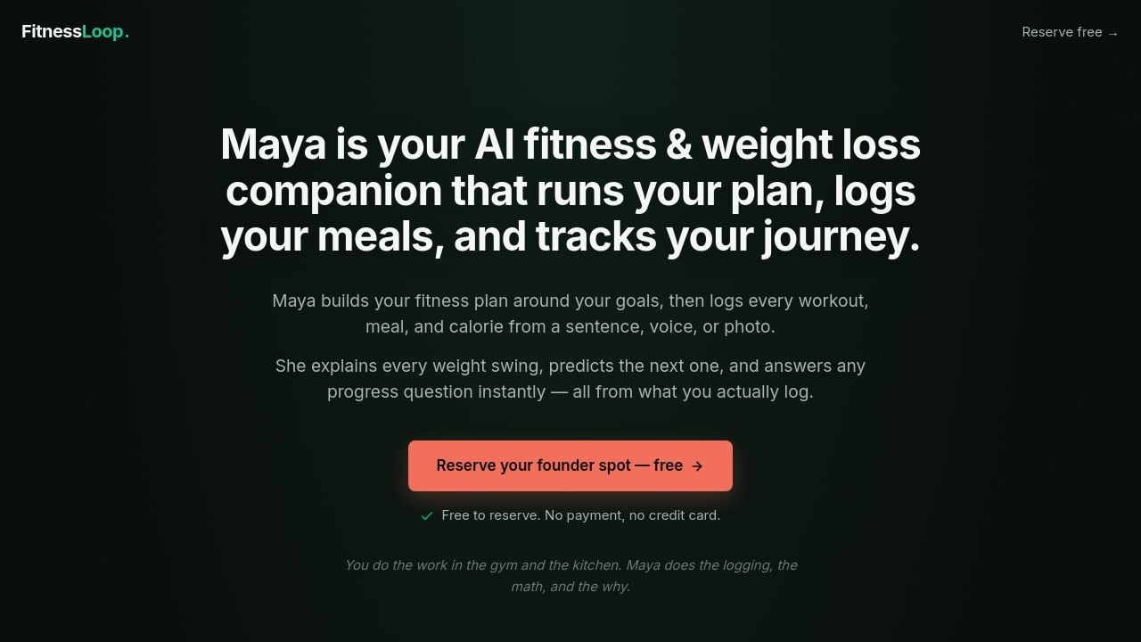 Screenshot of Fitnessloop.app