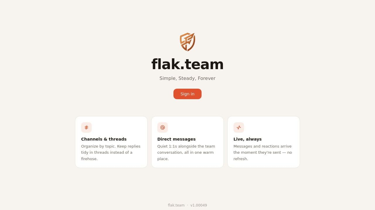 Screenshot of Flak.team